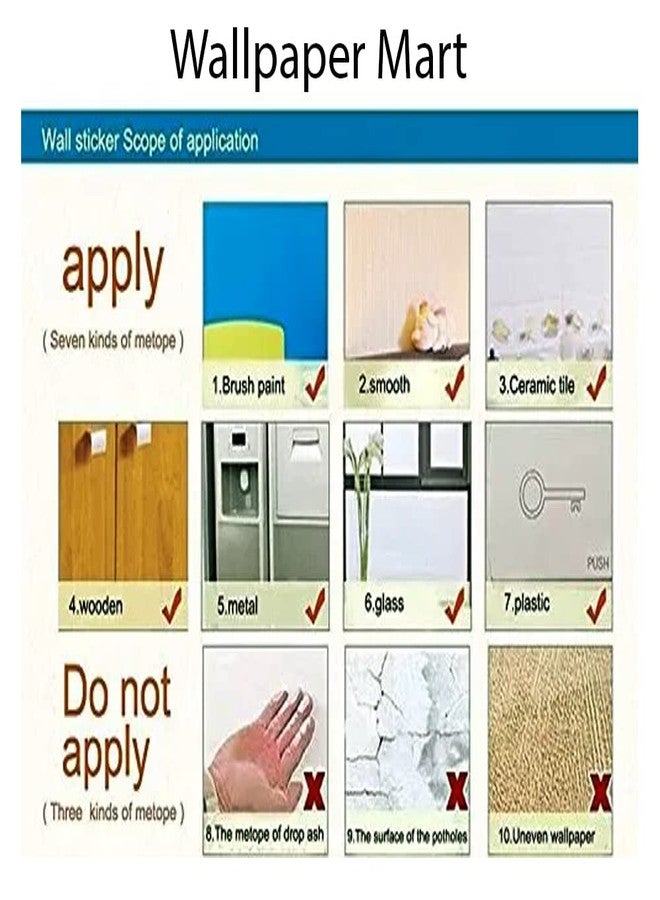 Wallpaper Mart ورق جدران من Wallpaper Mart لغرف النوم والمعيشة والمكاتب المنزلية والصالات الرياضية (مقاس 48 × 72 بوصة) تصميم 31 - Image 3